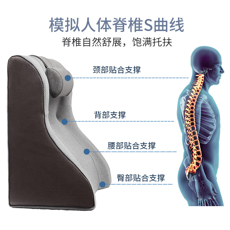 诺伊曼床头靠垫大靠背护腰床靠床上看书追剧记忆棉三角靠枕靠背垫