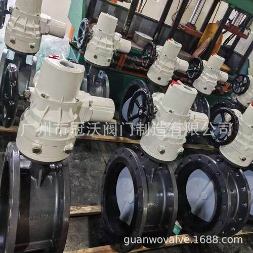 DHQ防爆调节型电动法兰蝶阀 D9E41X-10/16C电动蝶阀 Q9E41F球阀门