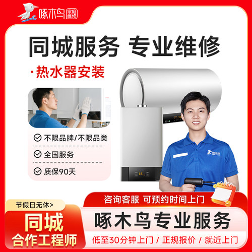 热水器维修安装服务拆装家电维修上海北京广州同城上门定金啄木鸟