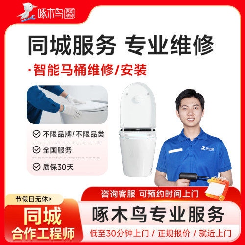 智能马桶维修安装管道疏通同城上门服务广州上海北京全啄木鸟定金