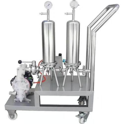 供应香水过滤机化妆水微孔膜过滤器双联过滤器