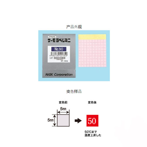 日本日油技研感温变色测温贴纸