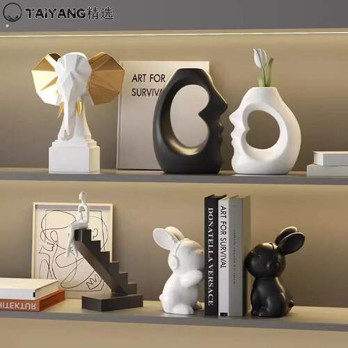德国高档酒柜艺术摆件轻奢客厅电视柜书房展示柜工艺品简约高级感