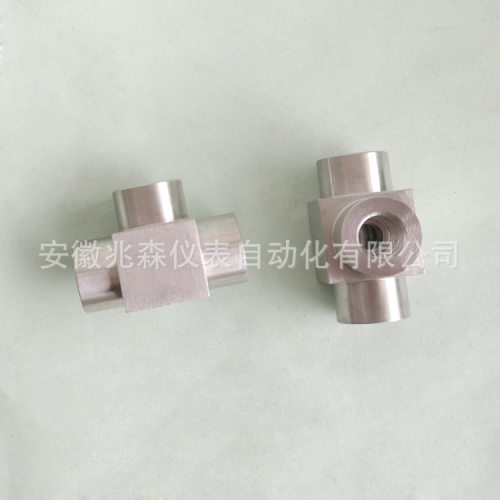 不锈钢三通外丝压力表接头 公制外丝三通1分 2分 3分 4分 6分