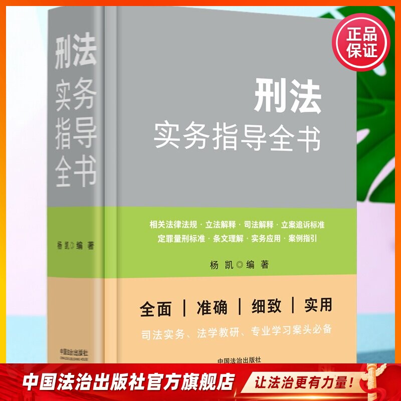 2026年4月新 刑法实务指导全书9787521659061杨凯 中国法治出版社 刑法 司法解释 刑事诉讼