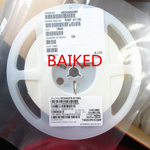 RC0402FR-0715KL 15K OHM 1% 1/16W 0402 电阻  YAGEO