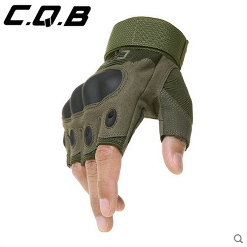 CQB正品战术手套全指半指 特种兵防割防滑军迷骑行作战手套男触屏