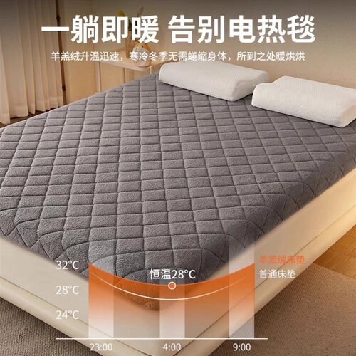 订做加厚加绒羊羔绒床垫褥90x140x160x170x180x190x200x230x240cm