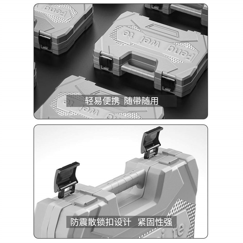 家用工具箱套装五金扳手螺丝刀维修水电工家庭车载多功能组合全套