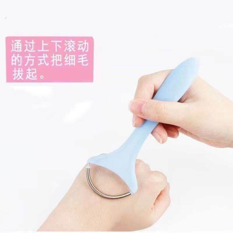 脸部除毛神器挽面器弹簧绞脸粘汗毛唇部面部毛脱毛绞脸毛神器女士