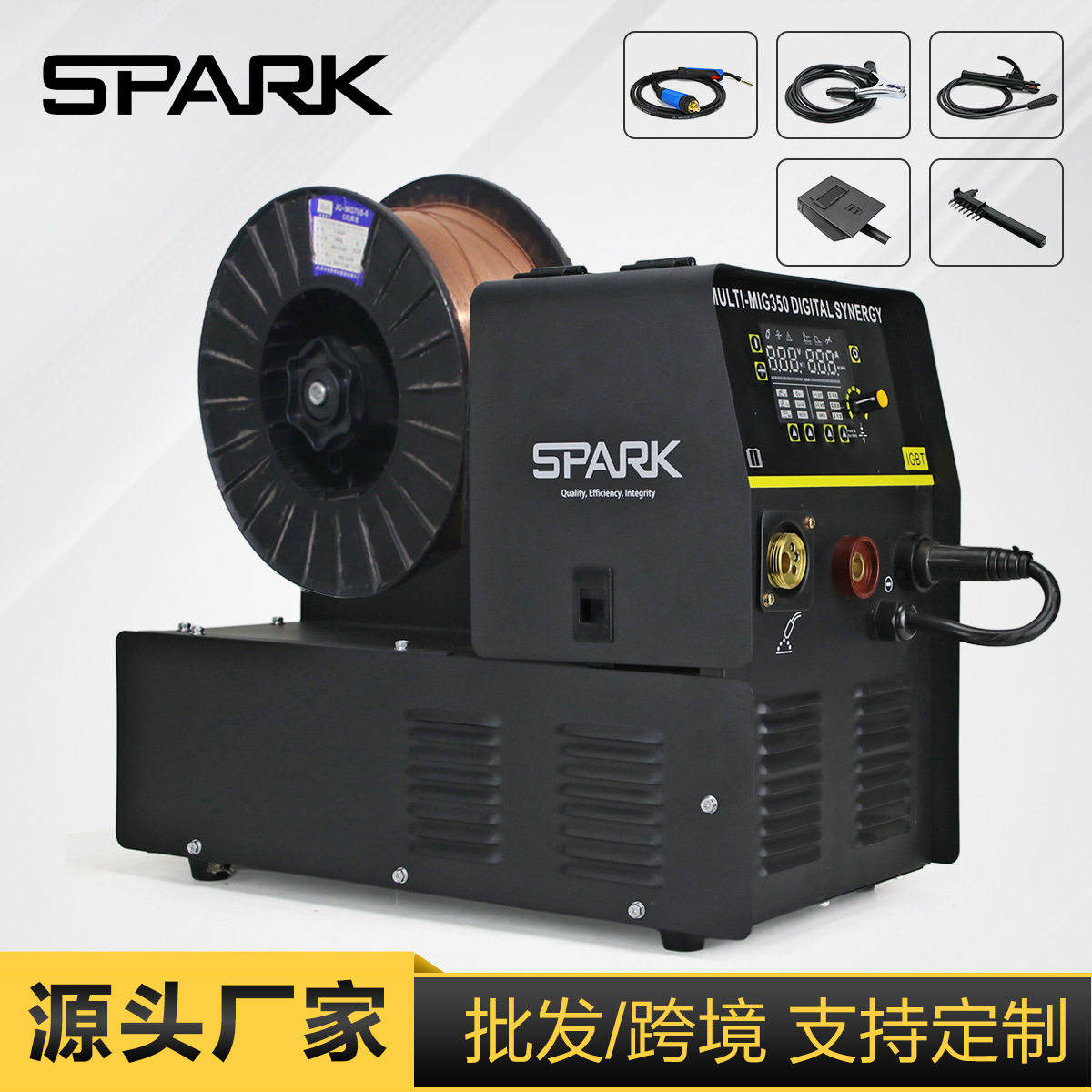 跨境搜SPARK有气无气二保焊机多氩弧焊功能四用电焊机MIG-350PRO图片