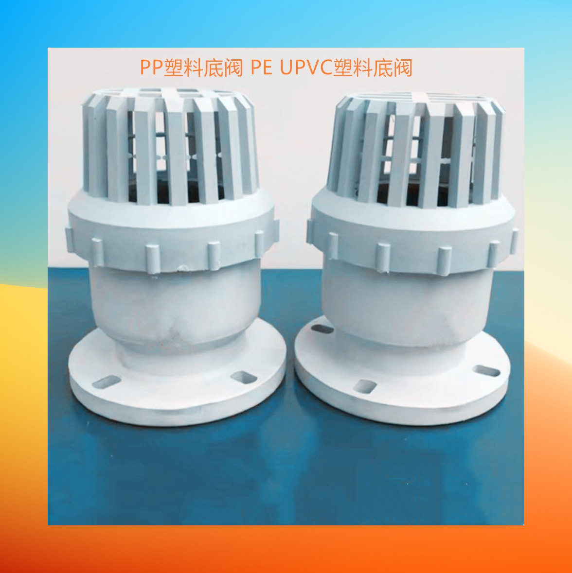 PVC水泵底阀塑料PE法兰底阀塑料PP法兰底阀氟塑料PPH法兰底阀图片