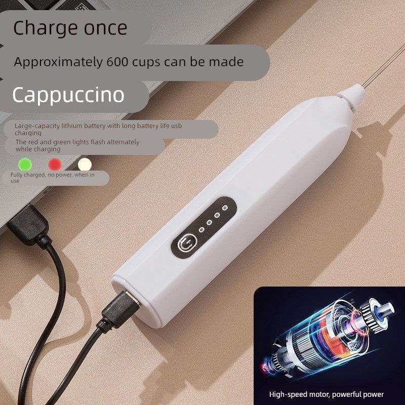 咖啡打泡器电动家用咖啡专用打泡器手持奶泡机器充电式打蛋打奶泡