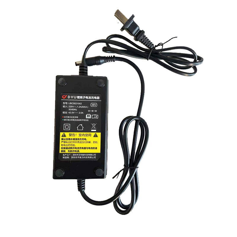 dyu大鱼电动车智行车自行车电瓶车D1D2D3S2V1原装锂电池36V充电器