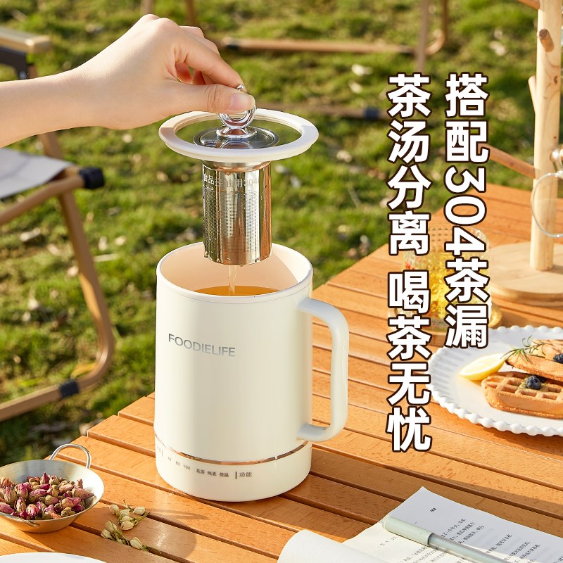 迷你电煮杯一人食炖煮杯煮粥杯泡面小型便携式煮水杯电热杯加热杯
