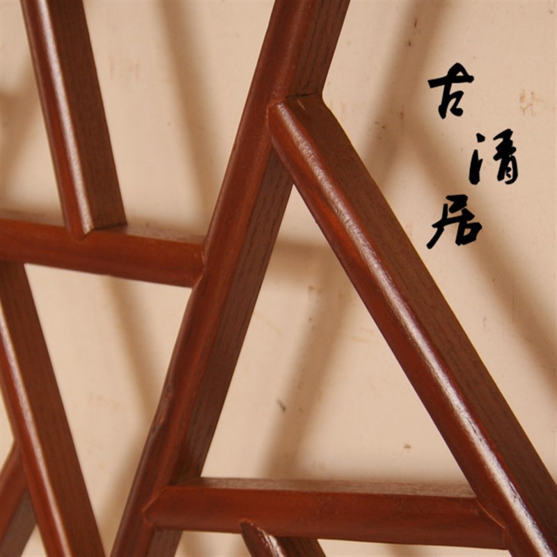 东阳木雕 中式装修 仿古花格门窗实木窗户 榆木 复古窗棂 定制做