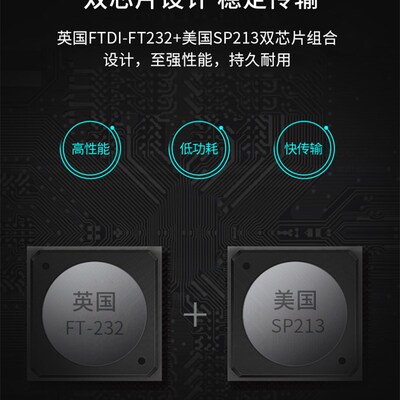 进口芯片usb转串口线9九针232/RS232串口转USB电脑打印机线FT232