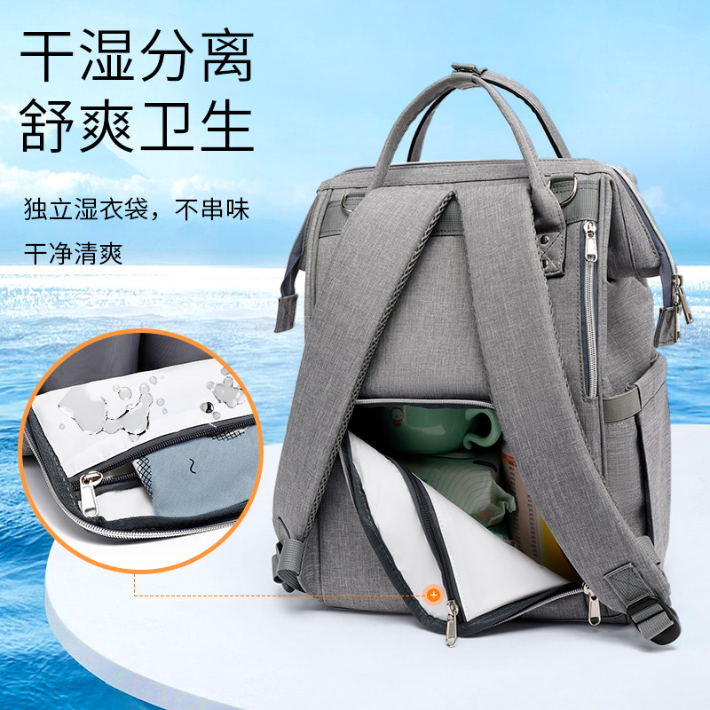 2023新款韩版双肩包外出妈妈咪包大容量旅行宝妈包休闲母婴背包女
