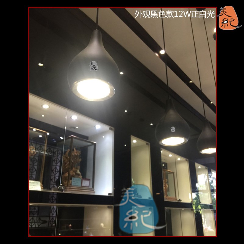 LED吊灯餐吊灯珠宝柜台射灯椭圆长线吸顶灯美纪葫芦 多头吊线灯