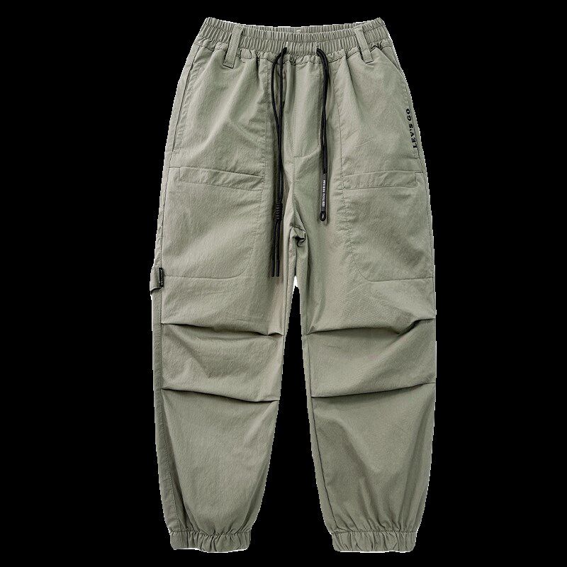 男童裤子夏季2024新款儿童大童夏天纯棉工装长裤宽松防蚊休闲薄款