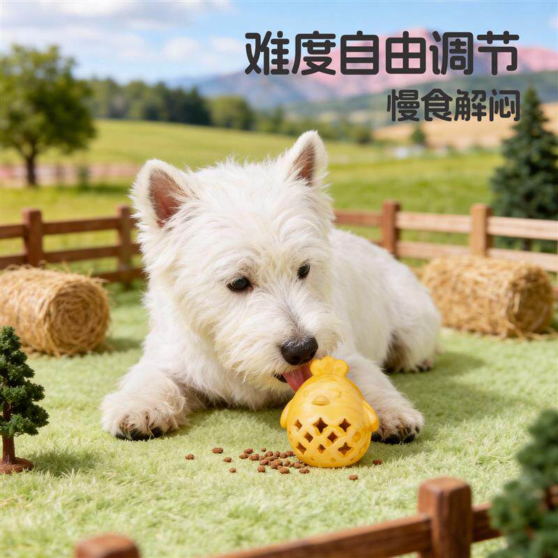 梅花脚 狗狗玩具益智藏食丰容磨牙洁齿橡胶无毒中小型犬漏食玩具