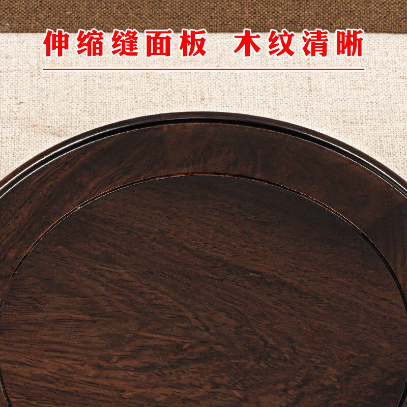可旋转实木雕刻工艺品摆件底座黑檀木玉器奇石头花盆花瓶木座托架