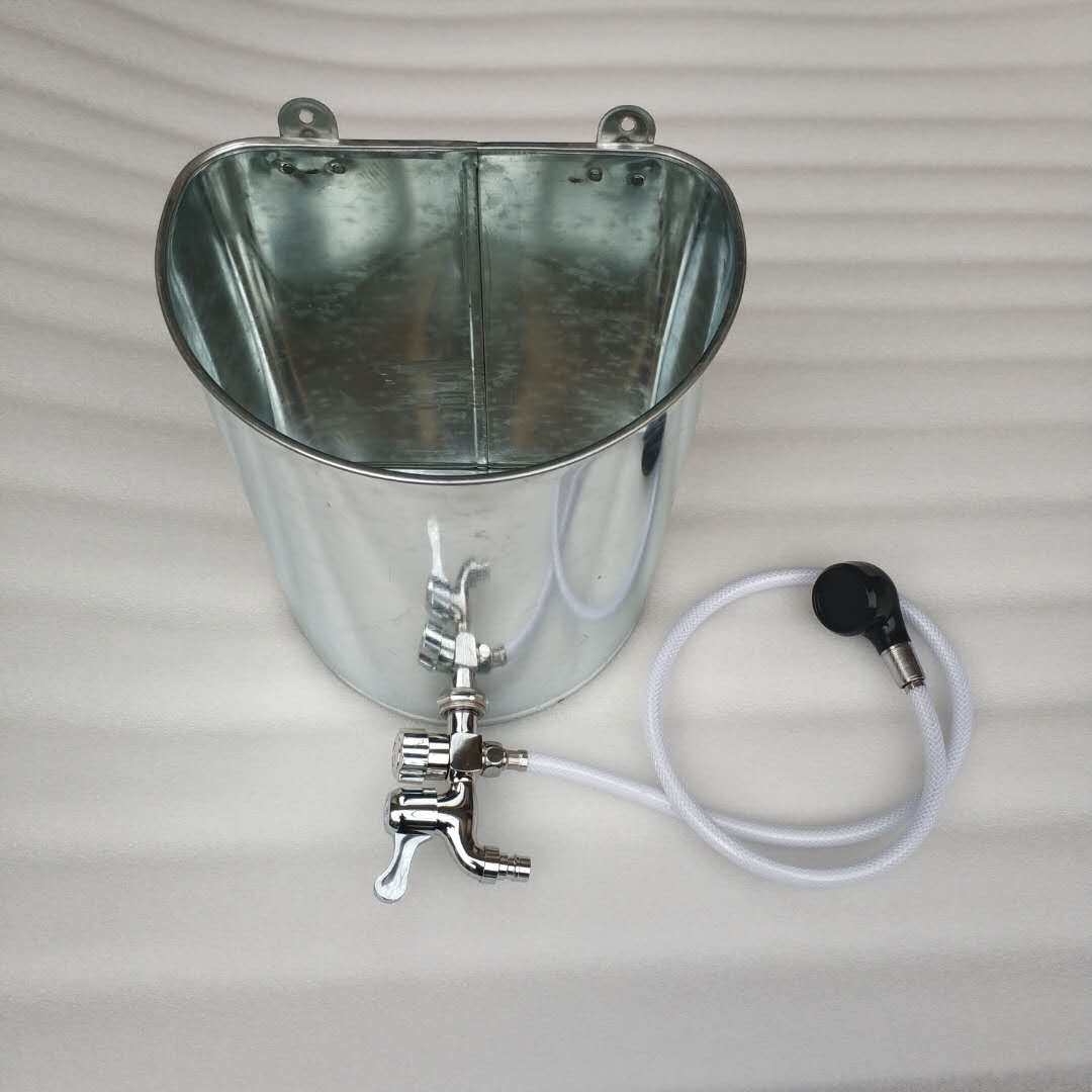 洗头桶壁挂式家用洗手桶理发店简易洗澡桶老款式白铁皮塑料洗头桶
