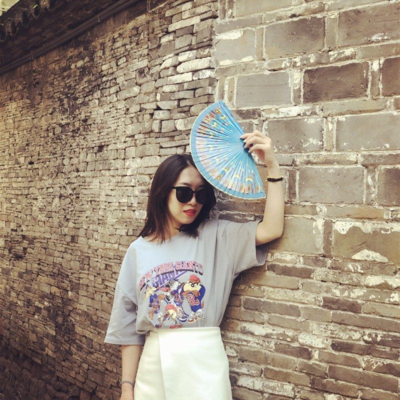夏季复古中国风小扇子舞蹈旅游木扇孔雀翎中国风手工扇折扇女士