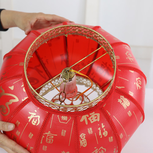 新大红灯笼南瓜灯笼 室外防水防晒 仿古灯笼室内装修广告灯笼定做