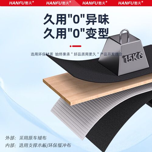 适用24款奥迪q2l汽车后备箱隔板尾箱垫挡板储物收纳箱改装饰用品