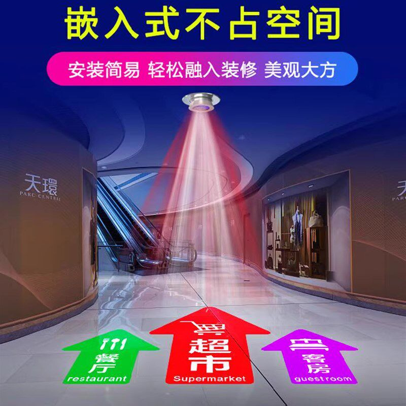 嵌入式广告投影灯吸顶暗装led高清logo灯室内地面门头图案定制