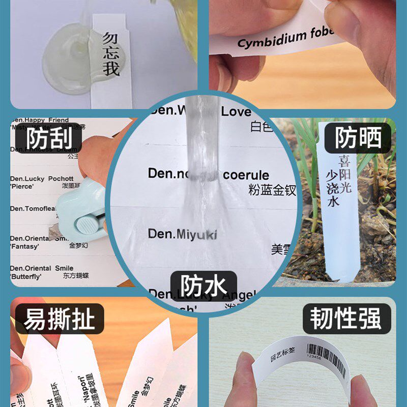 园艺标签植物插牌苗圃花卉吊牌打印树木标识牌防水记号卡塑料插排