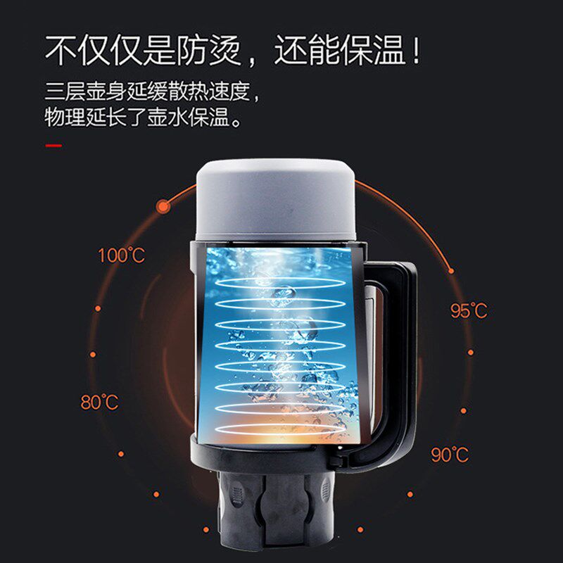 车载烧水壶12v24v通用2024新款焖烧壶保温饭盒大容量闷粥罐便携