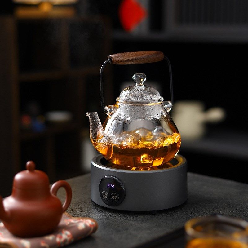 110v小家电小型电陶炉静音煮茶炉便携式出差旅行烧水煮咖啡摩卡
