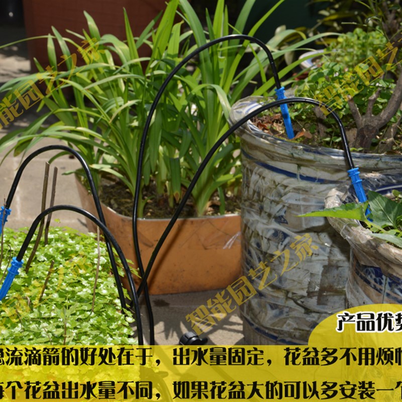 植物墙盆栽滴剑套装浇水浇花自动灌溉滴水花园盆景稳流器园林花卉