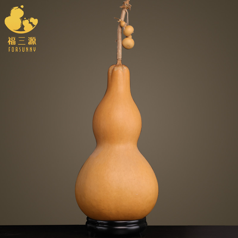 天然真葫芦摆件文玩精品大号挂件亚腰客厅门口玄关办公室麻绳葫芦