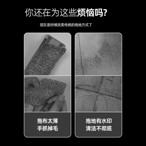 加厚家用拖把头通用免手洗懒人平板拖把配件拖布墩布替换头棉布头