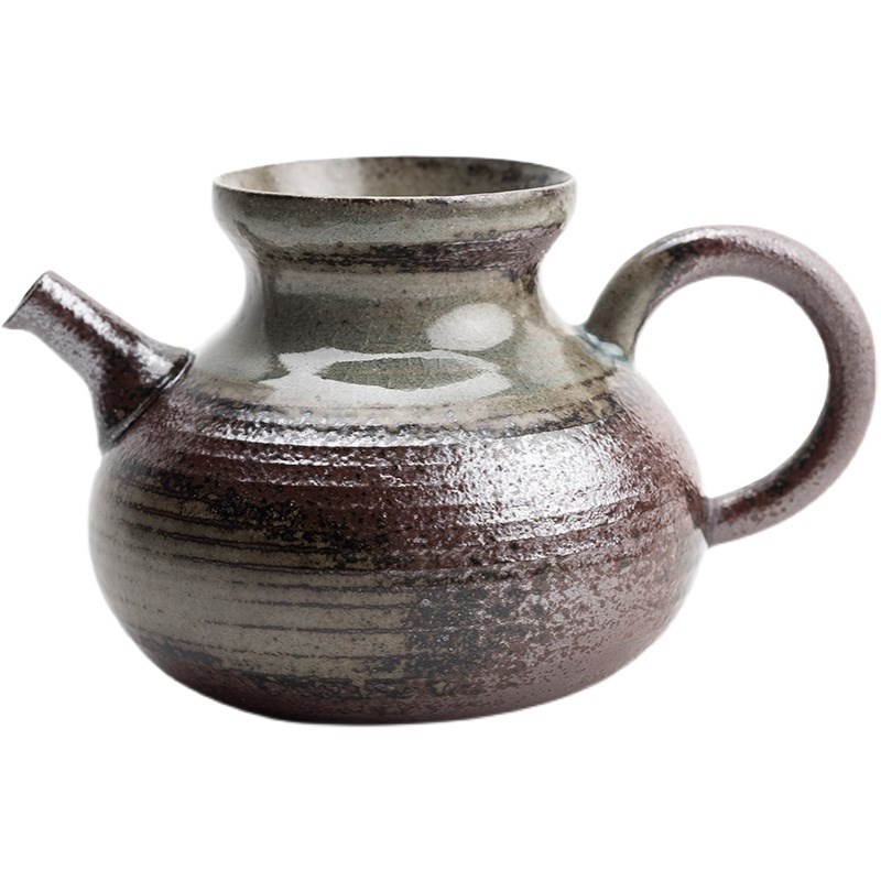陶迷清水柴烧公道杯手工茶海日式复古茶道配件家用陶瓷分茶杯大号