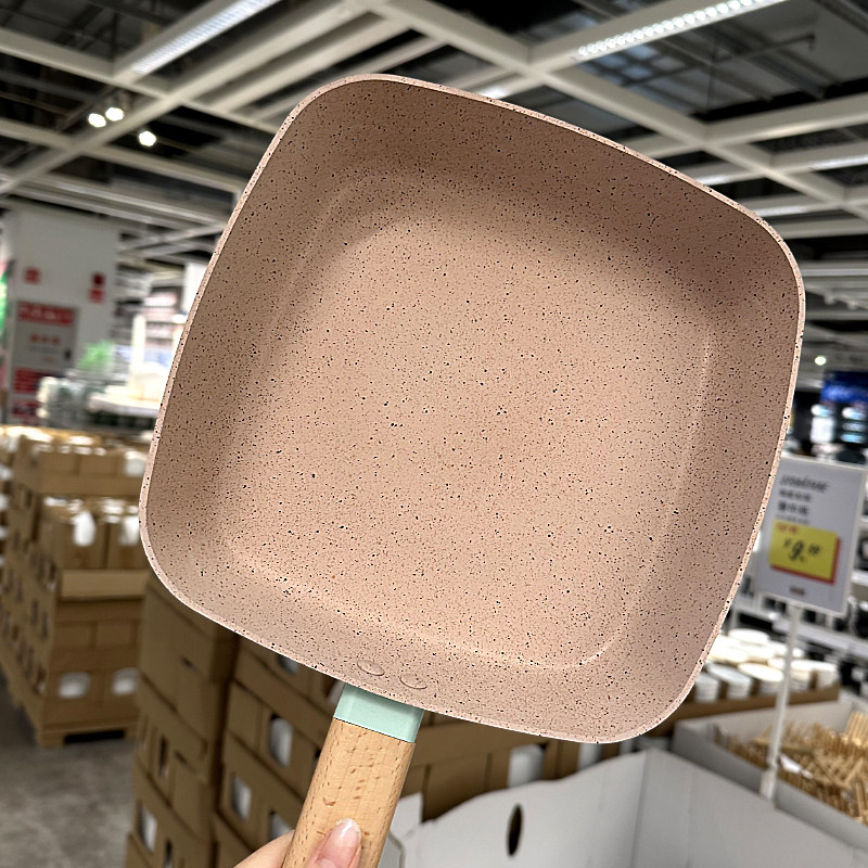 方形大容量加深不粘煎炒锅烘焙雪花酥专用锅平底锅电磁炉通用火锅