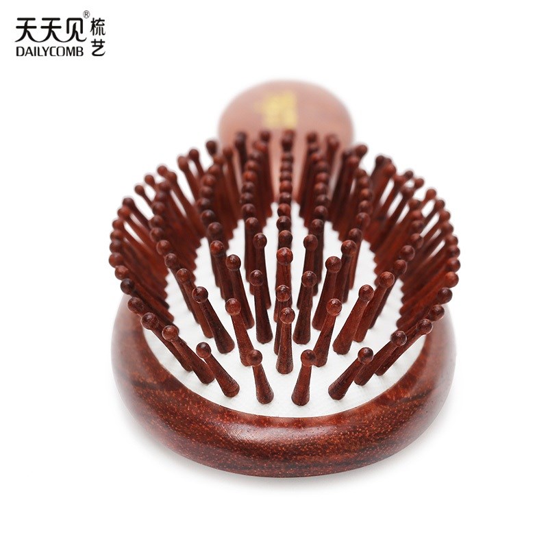 天天见檀木梳子气囊梳头皮按摩梳长发美发梳木梳子卷发梳