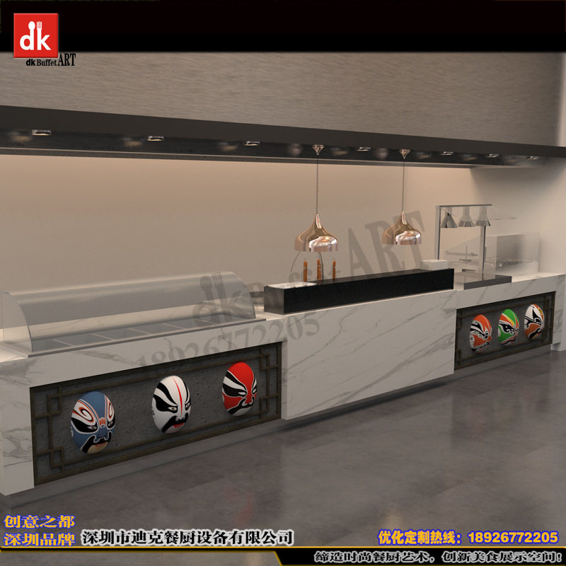 深圳高端高逼格自助餐台定制制作厂家 酒店餐厨用具 酒店自助餐台