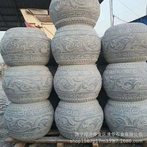 石柱墩子青石柱墩子景区柱子底座包柱石源头生产厂家规格可定