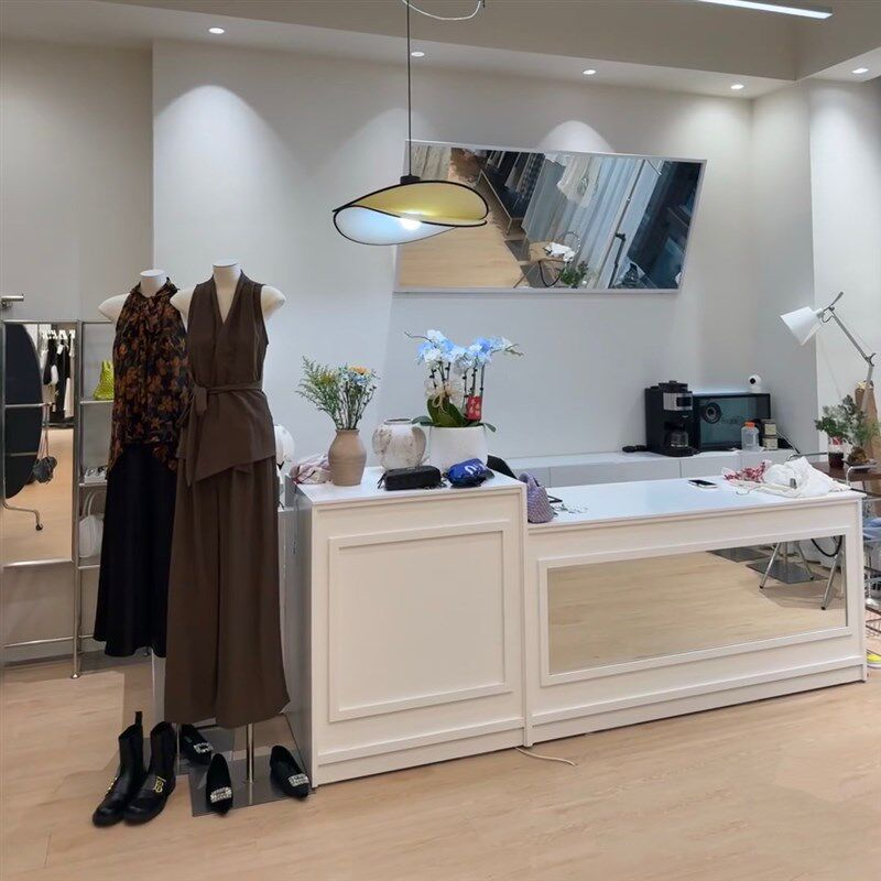 法式买手店服装店收银台柜台花店蛋糕店吧台美容院前台网红中岛柜