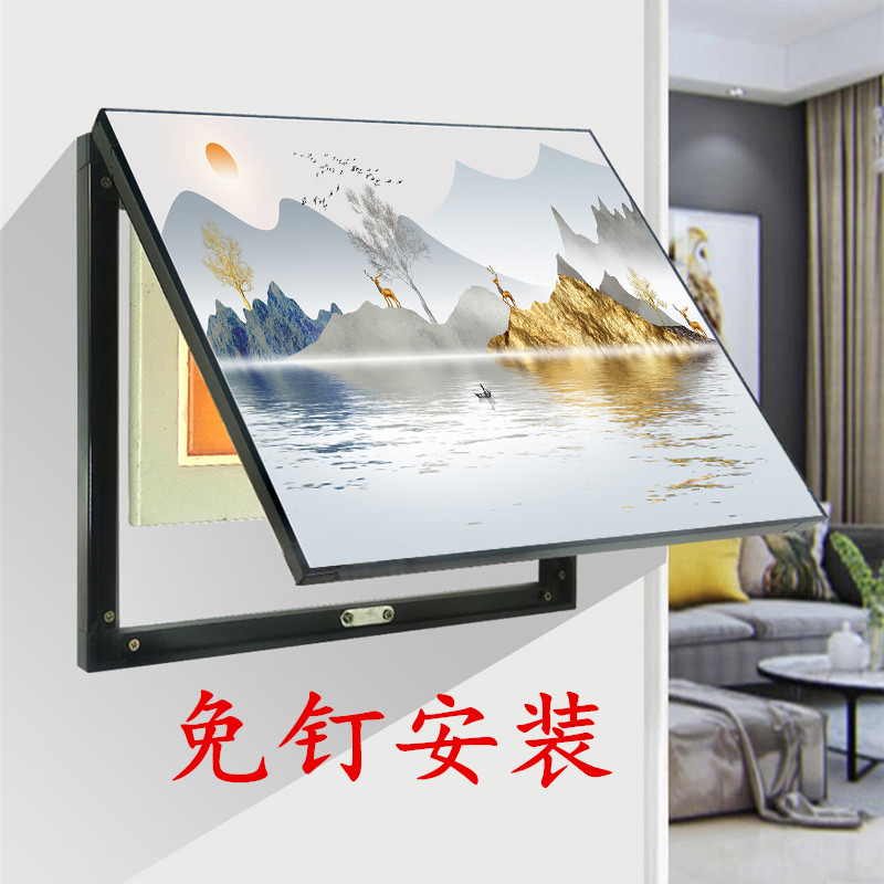 创意免打孔电箱装饰遮挡电表箱装饰画电闸多媒体箱集线变电箱盒子