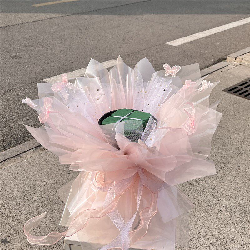 半成品花束包装纸外壳DIY棒棒糖果冻巧克力零食生日礼物闺蜜女友