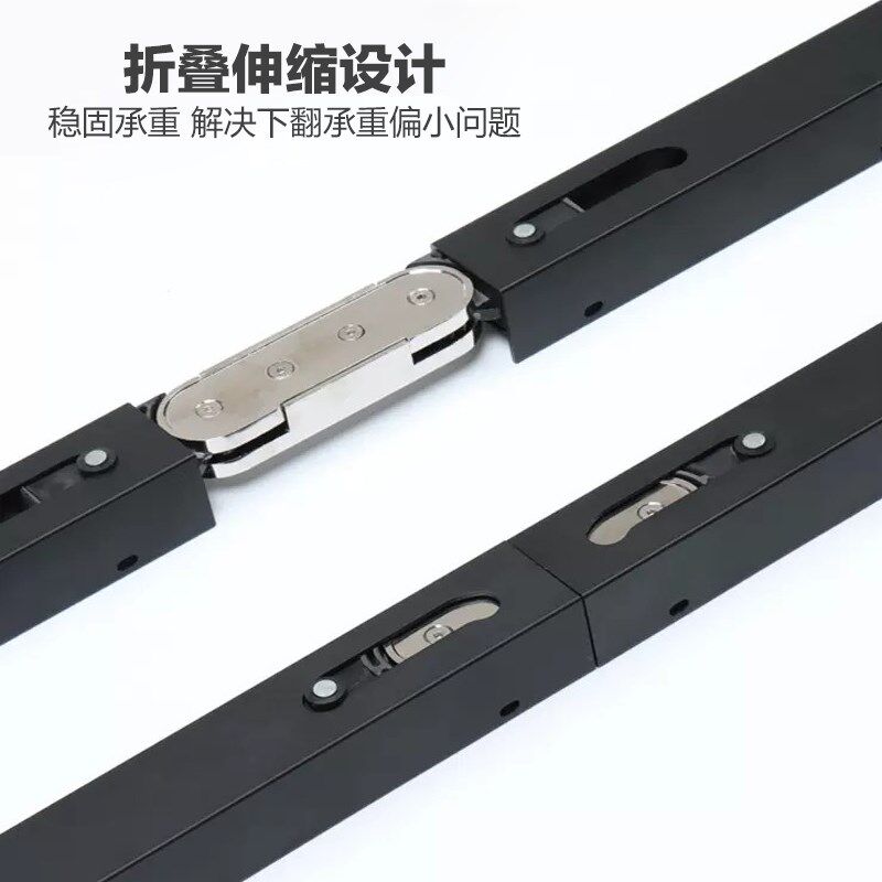 多功能下翻式折叠餐桌隐藏伸缩桌面抽拉伸缩餐桌书桌隐形五金配件