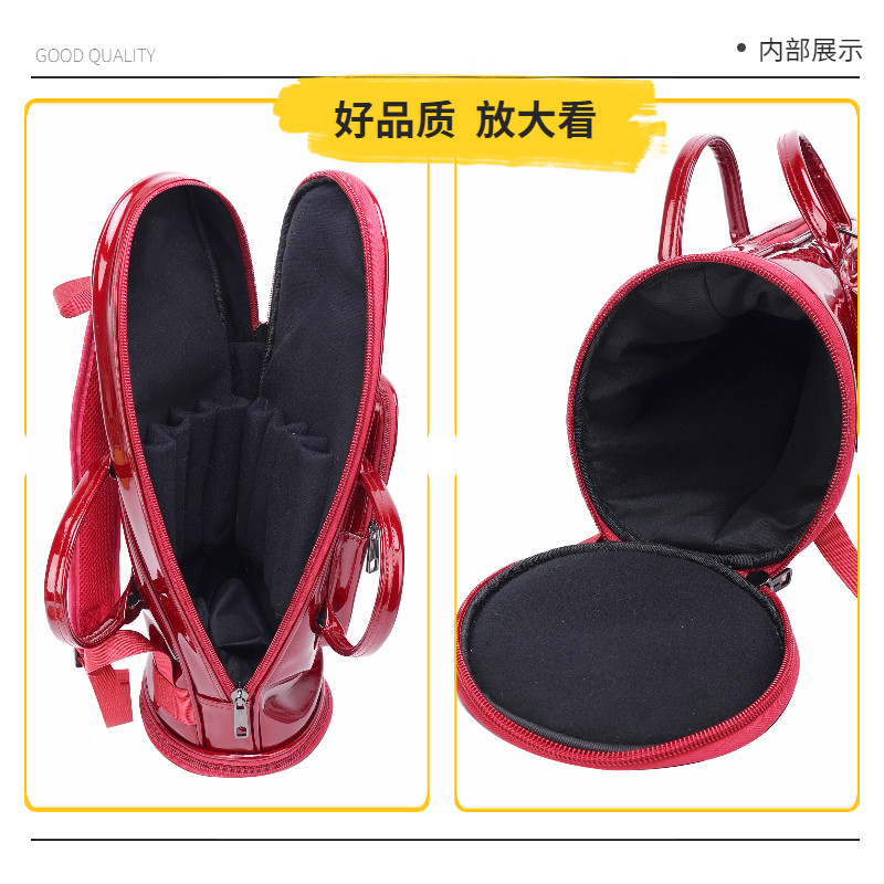 漆皮唢呐包加厚8支装双肩轻便唢呐袋喇叭袋便携乐器套可背可提