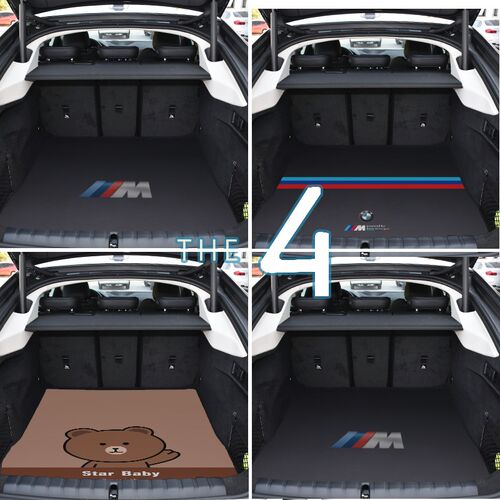 适用24款宝马4系后备箱垫425i 430i 440i卡通可爱改装内饰尾箱垫