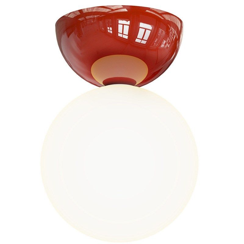 包豪斯走廊过道灯中古法式圆球衣帽间灯简约奶油风家装阳台玄关灯