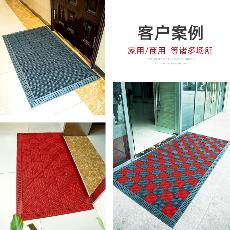 室外防滑地垫门外入户除尘进门毯门垫户外店门口塑料防水脚垫商用